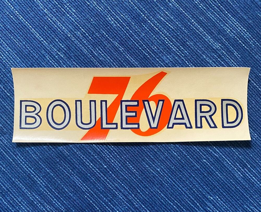 Vintage Union 76 Oil Boulevard California Decal Gas Station Travel Souvenir